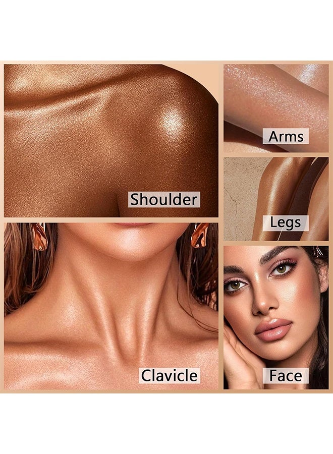 لانجمانّي مضيء سائل جلو بلوم، سائل جليتر للوجه والجسم، زيت لامع للجسم، سائل سهل التوزيع، يرطب الطبيعي، لؤلؤة مضيئة لتفتيح الوجه، هايلايتر و إضاءة للوجه والجسم، #02 - Image 5